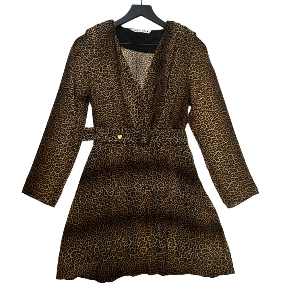 Zara • Leopard mini dress